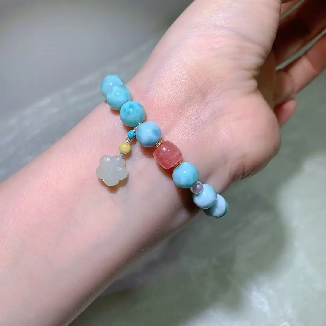 天然海纹石手链(约 9.3mm) — 细节图