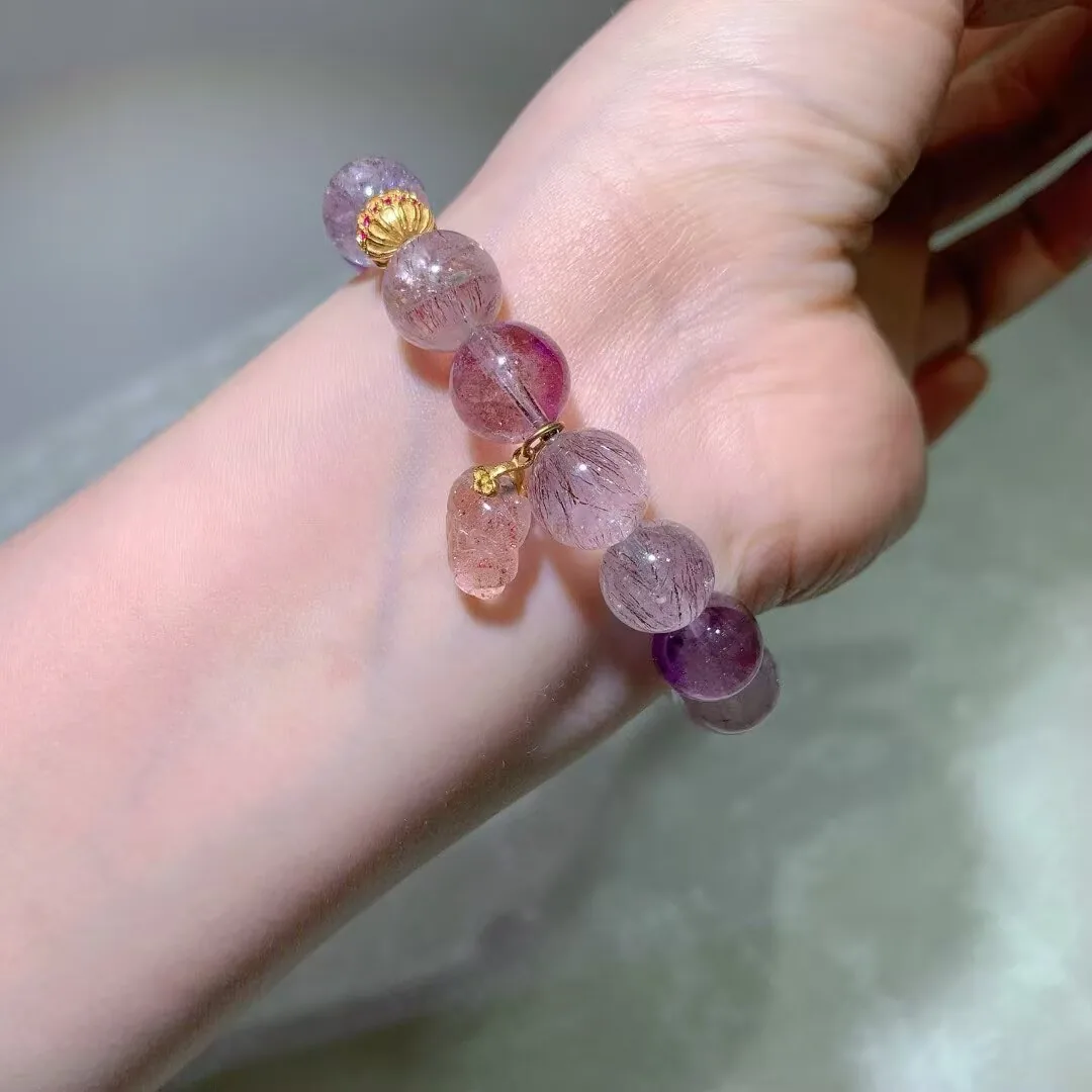天然超七手链(约 11.7mm) — 细节图